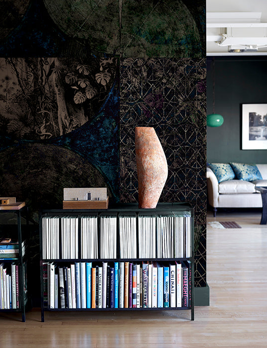 Forest View at Night Botanical Wall Mural M1070