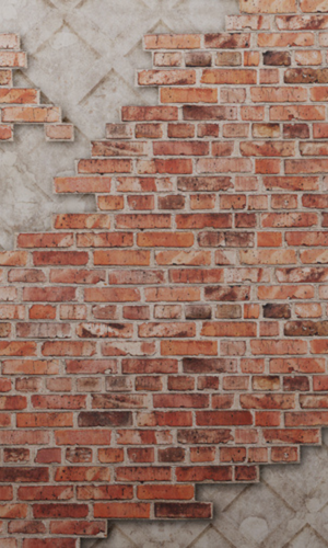 Brown Brick Layer Digital Wallpaper M9226