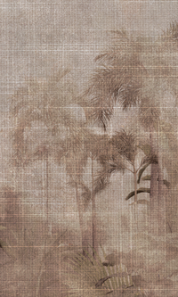 Brown Tropical Forest Trees Wallpaper Mural M9972