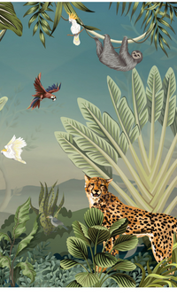 Jungle Inspired View Wallpaper Mural M9993
