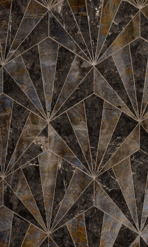 Rustic Diamonds Geometric Wallpaper Mural M9998