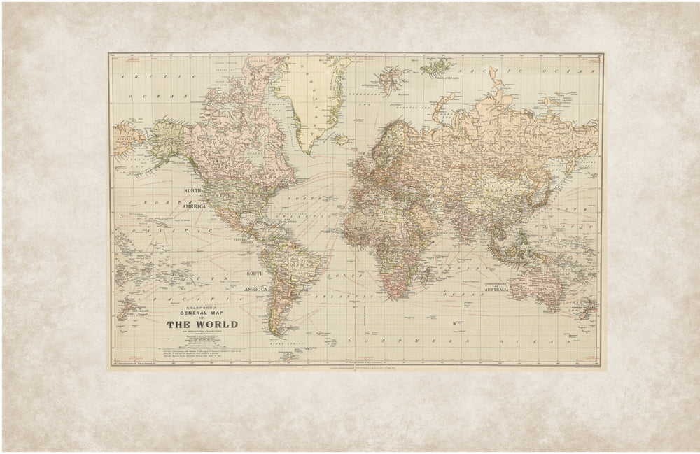 PRIME WALLS STUDIO General Map of The World