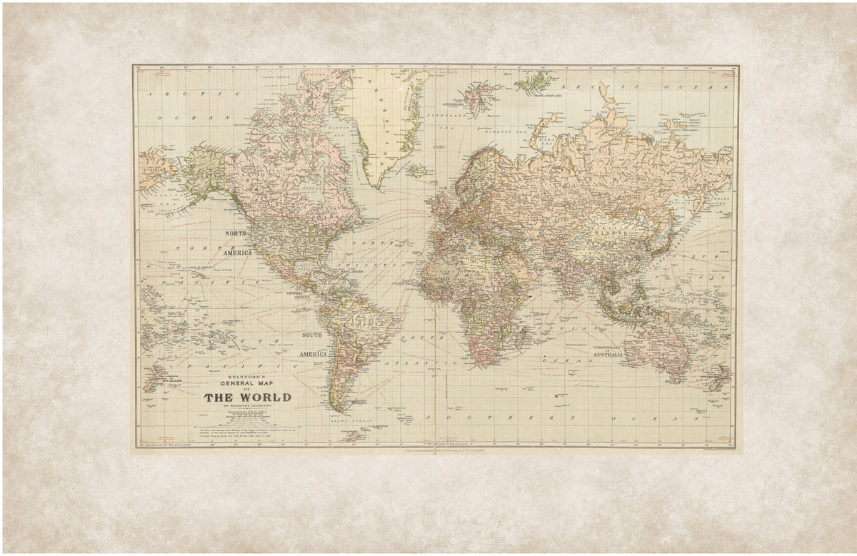 PRIME WALLS STUDIO General Map of The World
