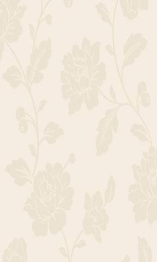 Classic Floral Traditional Metallic Silver Pristine Wallpaper R3735