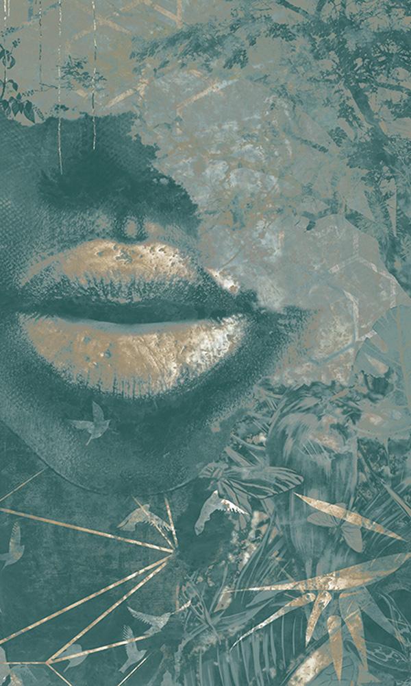 african woman nature wallpaper mural