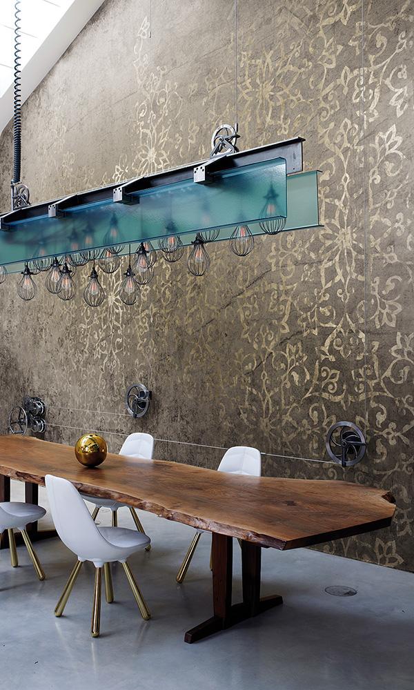floral ornamental mural wallpaper