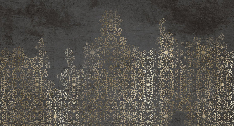 floral ornamental mural wallpaper