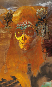 day of the dead mexican mural wallpaper
