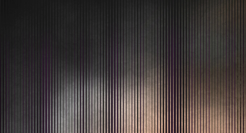 metallic striped mural wallpaper