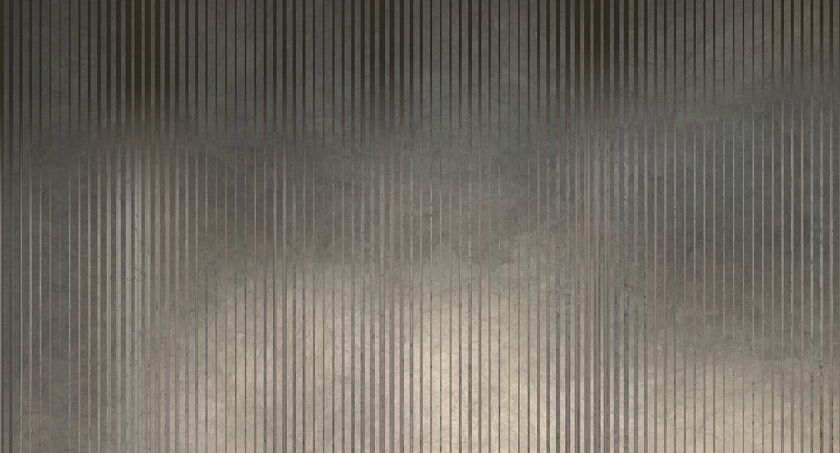 metallic striped mural wallpaper