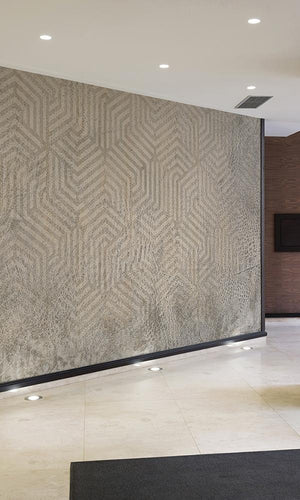 geometric reptile skin mural wallpaper