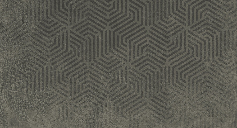 geometric reptile skin mural wallpaper