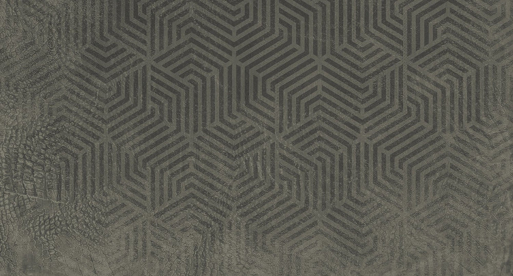 geometric reptile skin mural wallpaper