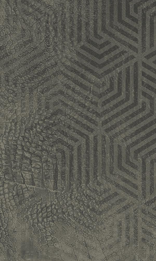 geometric reptile skin mural wallpaper