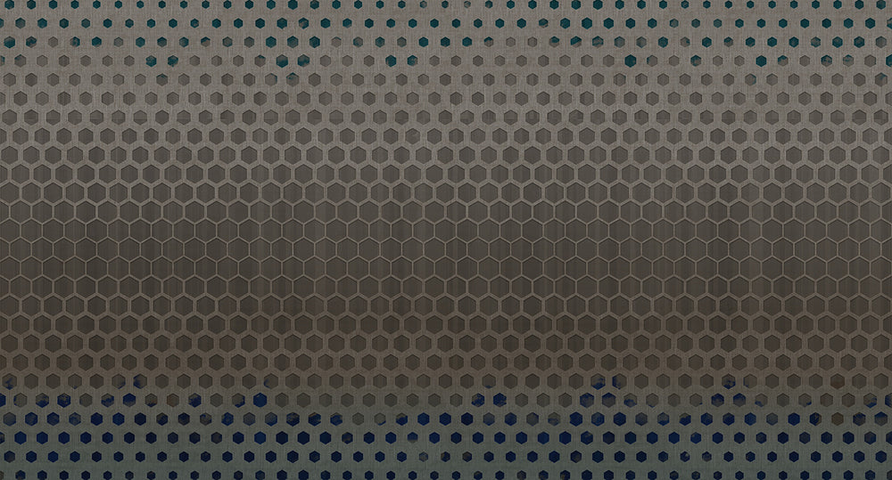 geometric hexagons mural wallpaper