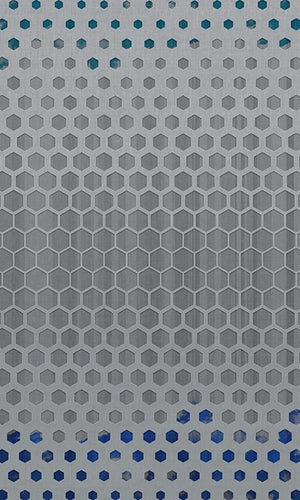 geometric hexagons mural wallpaper