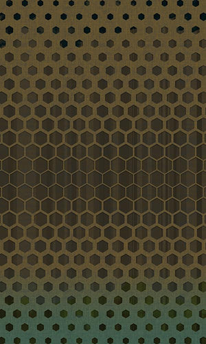 geometric hexagons mural wallpaper
