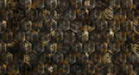 reflective tiles mural wallpaper
