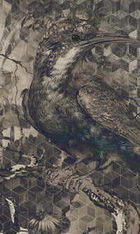 floral bird mural wallpaper