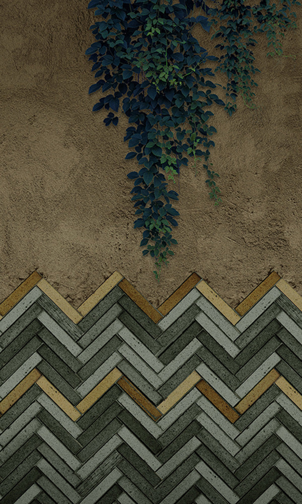 faux brick living wall wallpaper mural