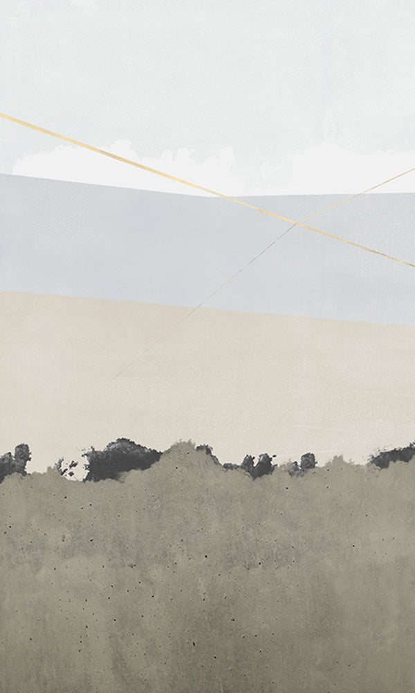 abstract landscape wallpaper mural