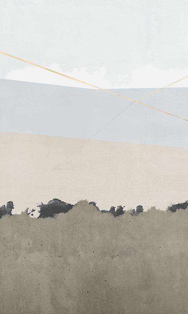 abstract landscape wallpaper mural