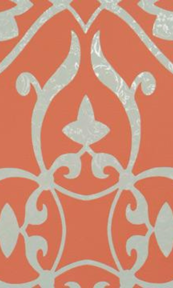 Mahagony Damask Contemporary Wallpaper R1558