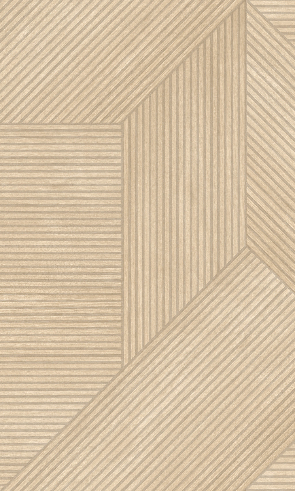 Natural Geometric Wood Panel Wallpaper R8191