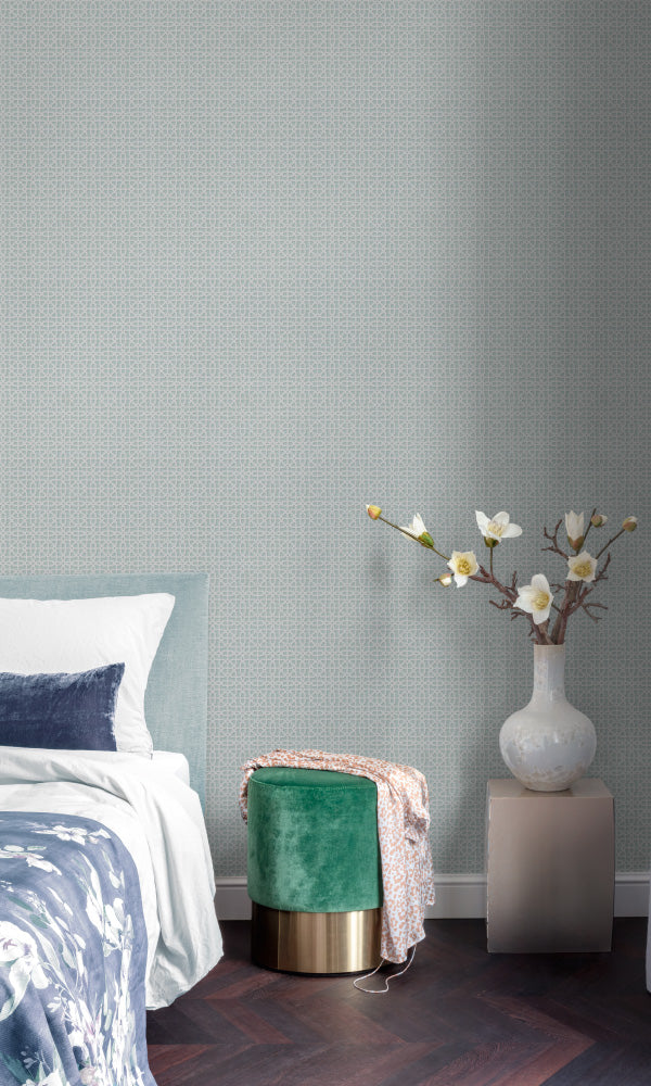 geometric bedroom wallpaper