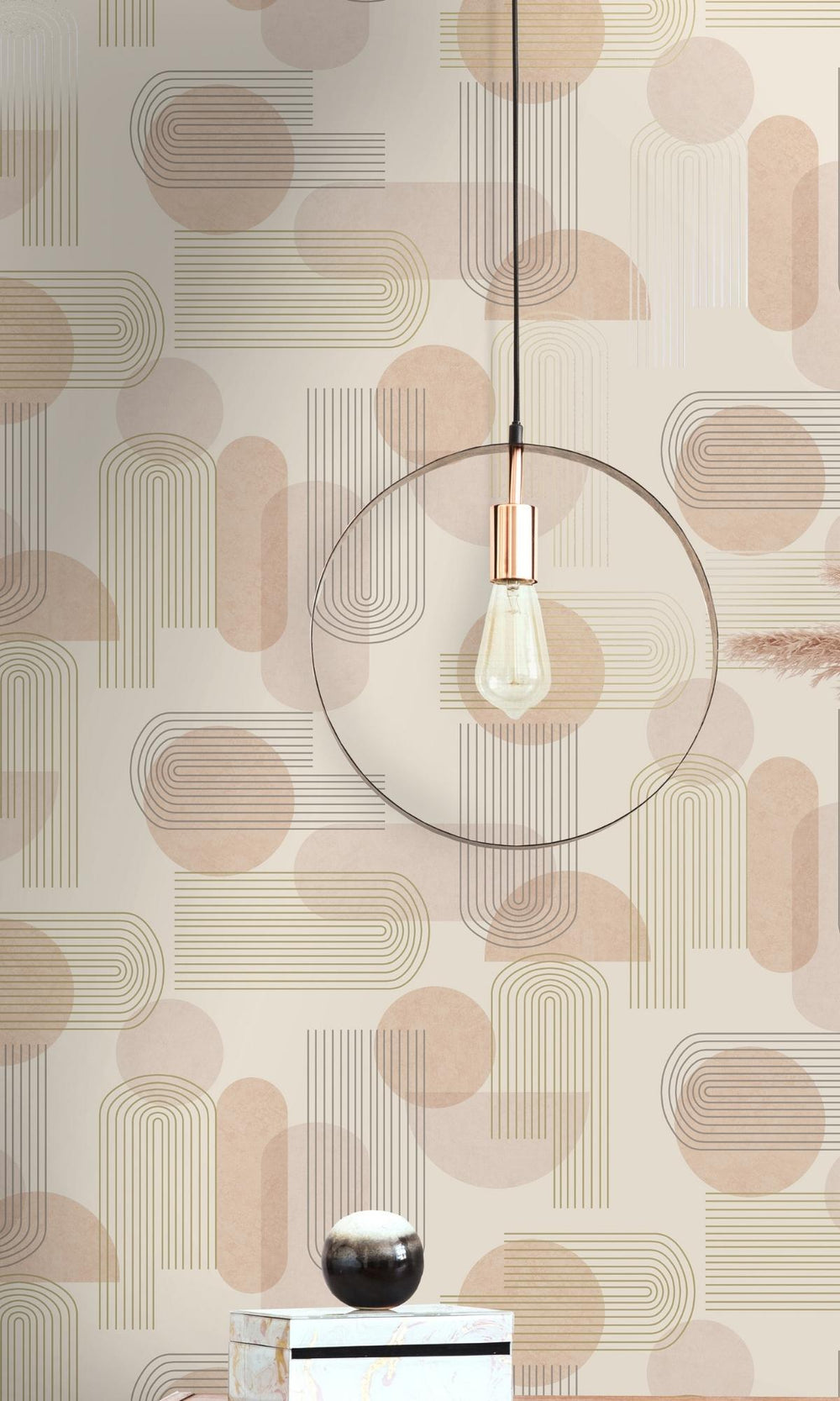 orange geometric wallpaper
