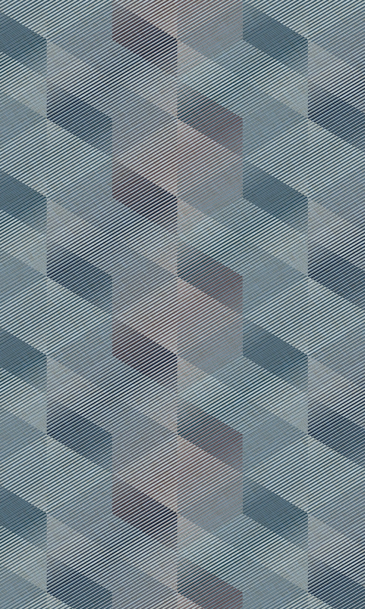 Petrol 3D Rhombus Stripe Geometric Wallpaper R8103