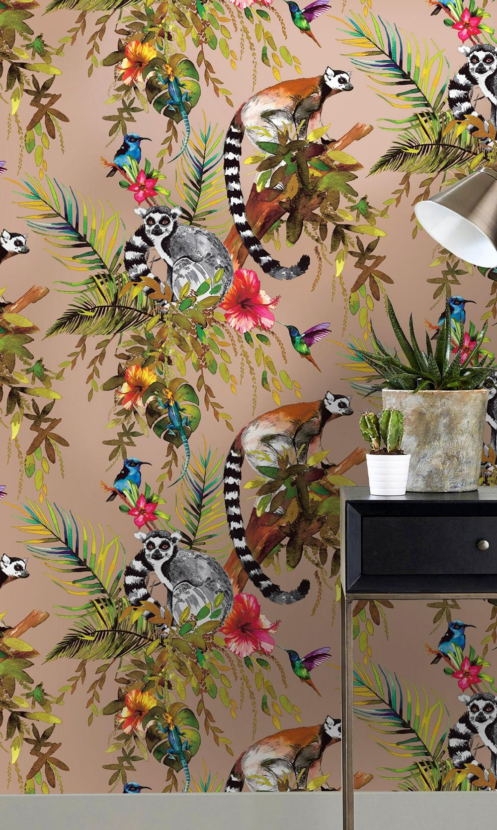pink tropical wallpaper