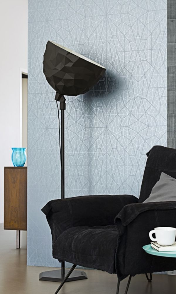 Motion Structure Blue Kaleidoscope Wallpaper SR1634