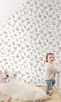 children's wallpaper cute alphabet letters