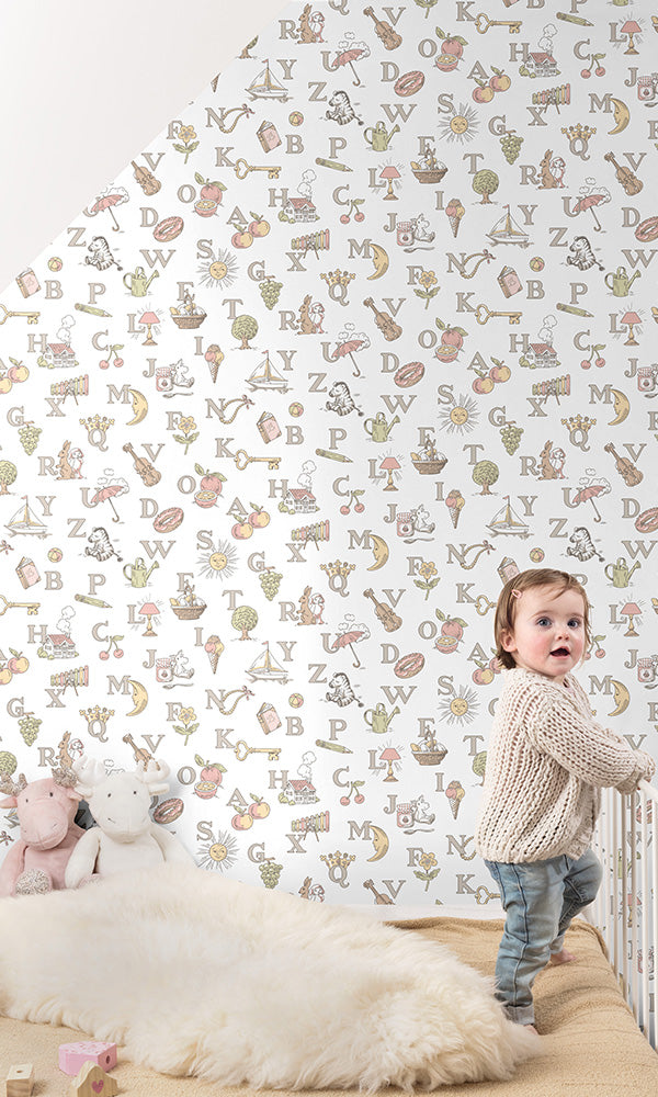 children's wallpaper cute alphabet letters