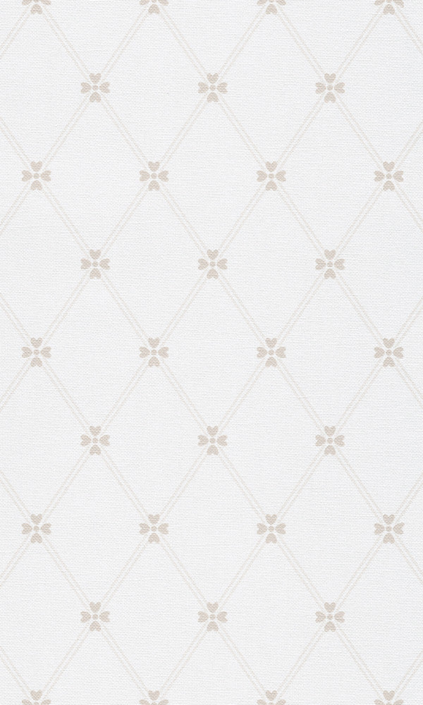 children's wallpaper clover lattice