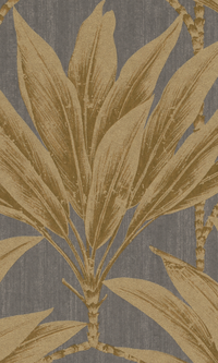Grey Palm Tree Motif Botanical Wallpaper R7403