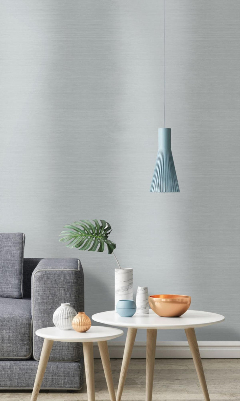 Glasshouse metallic wallpaper