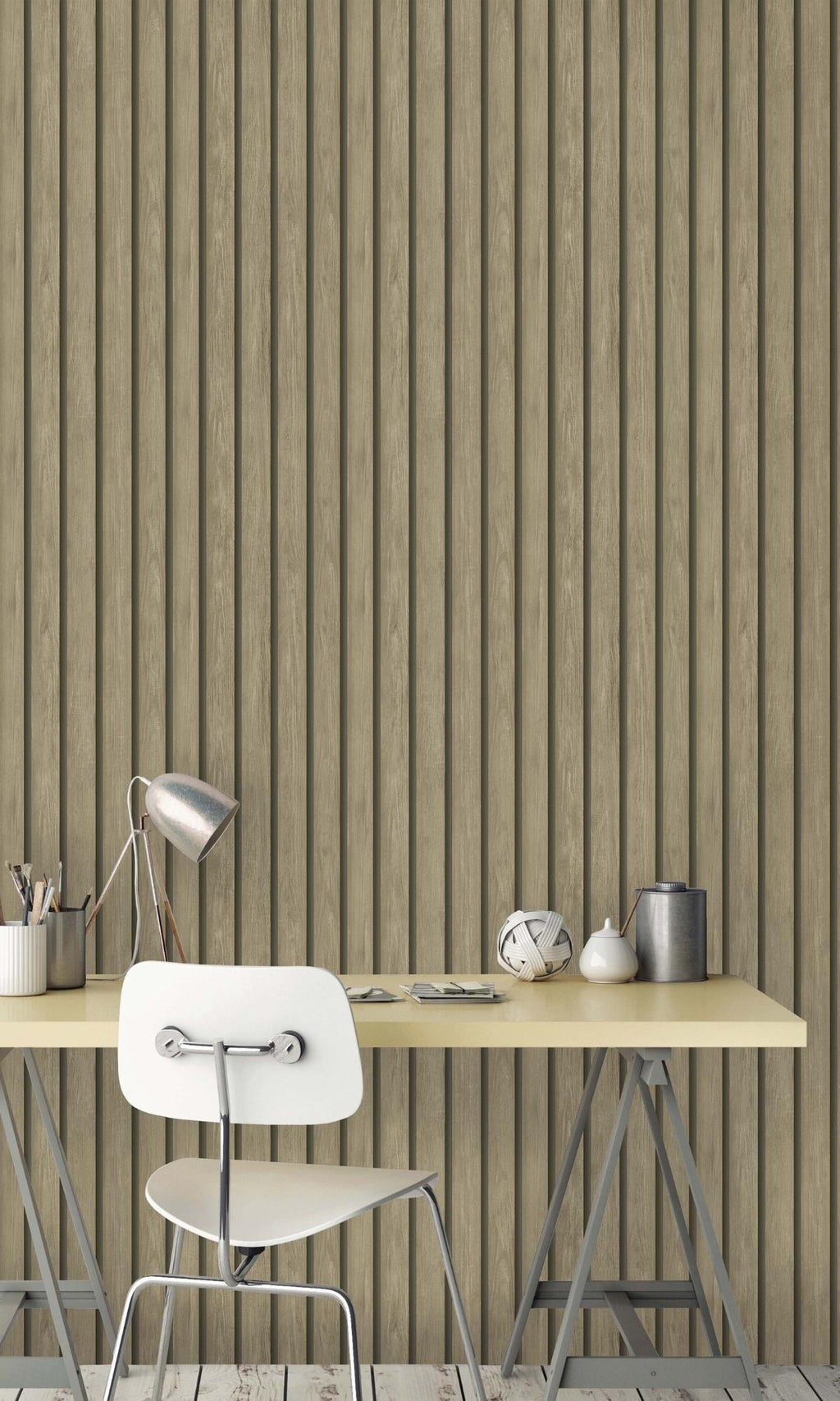 Light Oak Geometric Stripes faux Wood Wallpaper R7553 – Walls Republic US