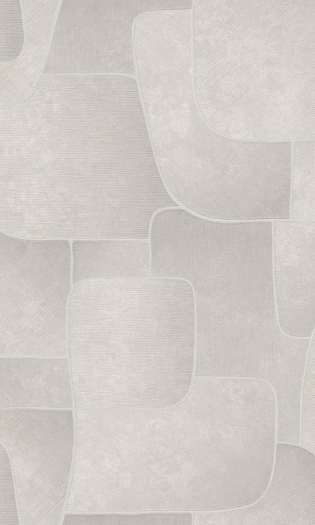 Gray Bold Abstract Geometric Stripes Metallic Wallpaper R7730