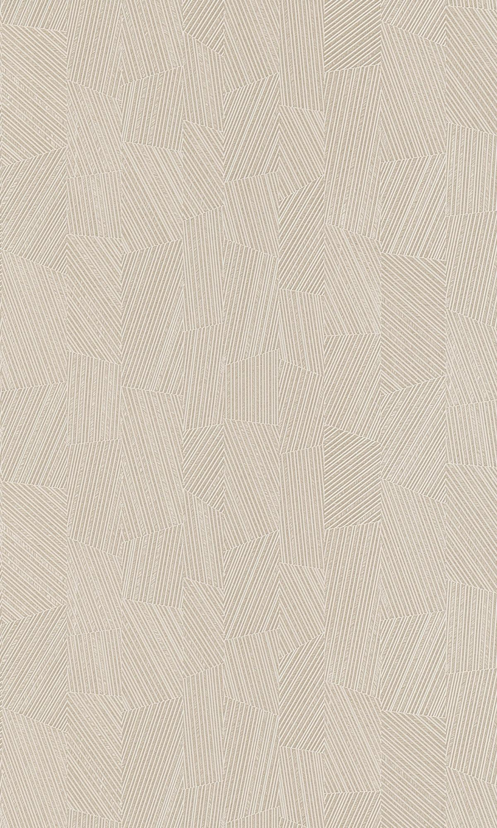 Cream Vertical Geometric Stripes Metallic Wallpaper R7738