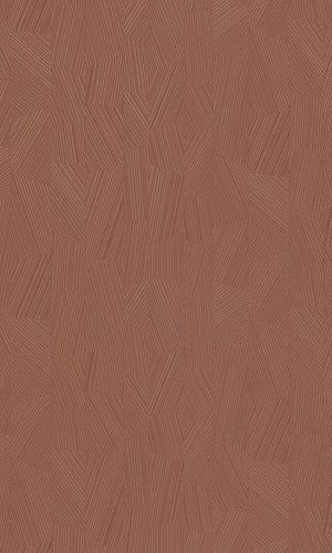 Red Vertical Geometric Stripes Metallic Wallpaper R7740
