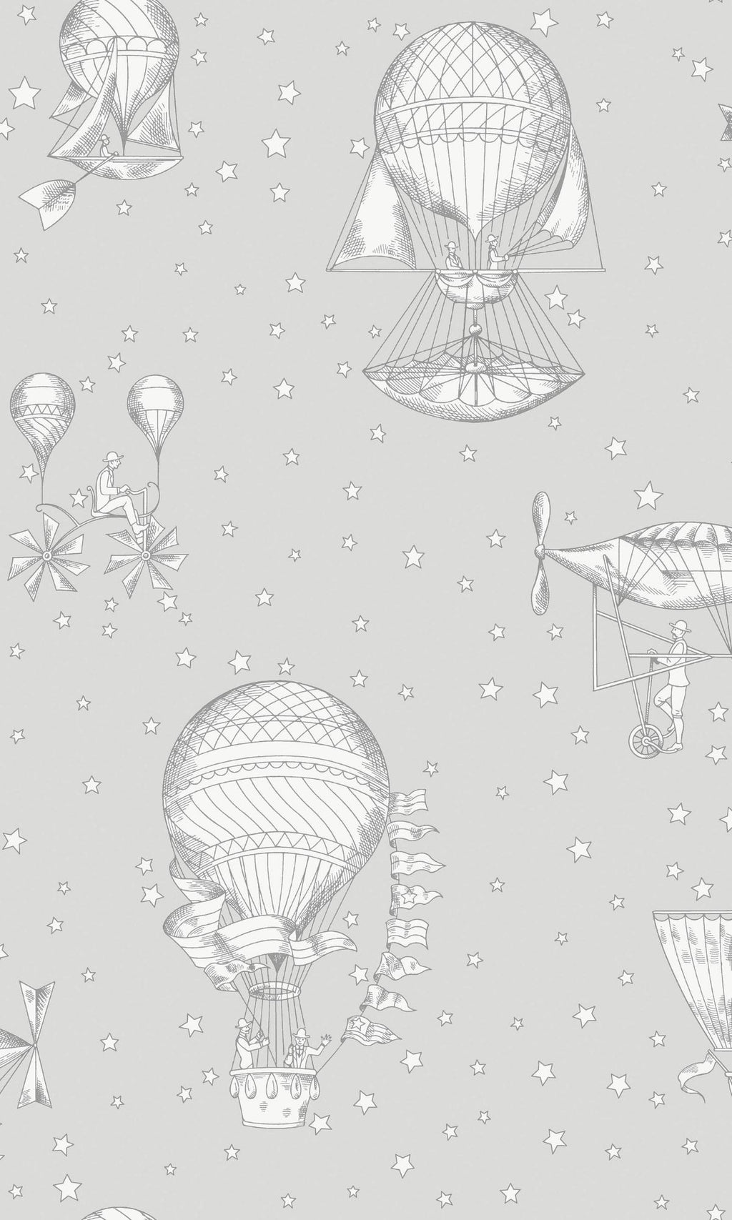 Grey Aerospace Theme Kids Wallpaper R7773