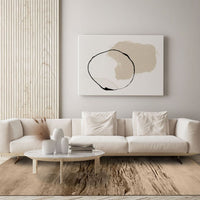 Sandy Beach Sun and Surf Beach Inspired Contemporary Machine Washable Rug