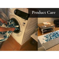 Kaloo Blue Concours Contemporary Living Room Machine Washable Rug