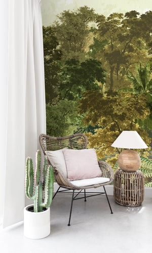 Spring Lush Foliage Jungle Digital Wallpaper RM2023