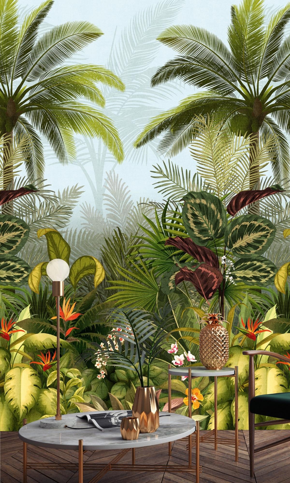 Wall Mural Photo Wallpaper Bright tropical jungle Nr. u72390