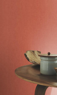 Red Plain Washed Concreted Effect Wallpaper R7866