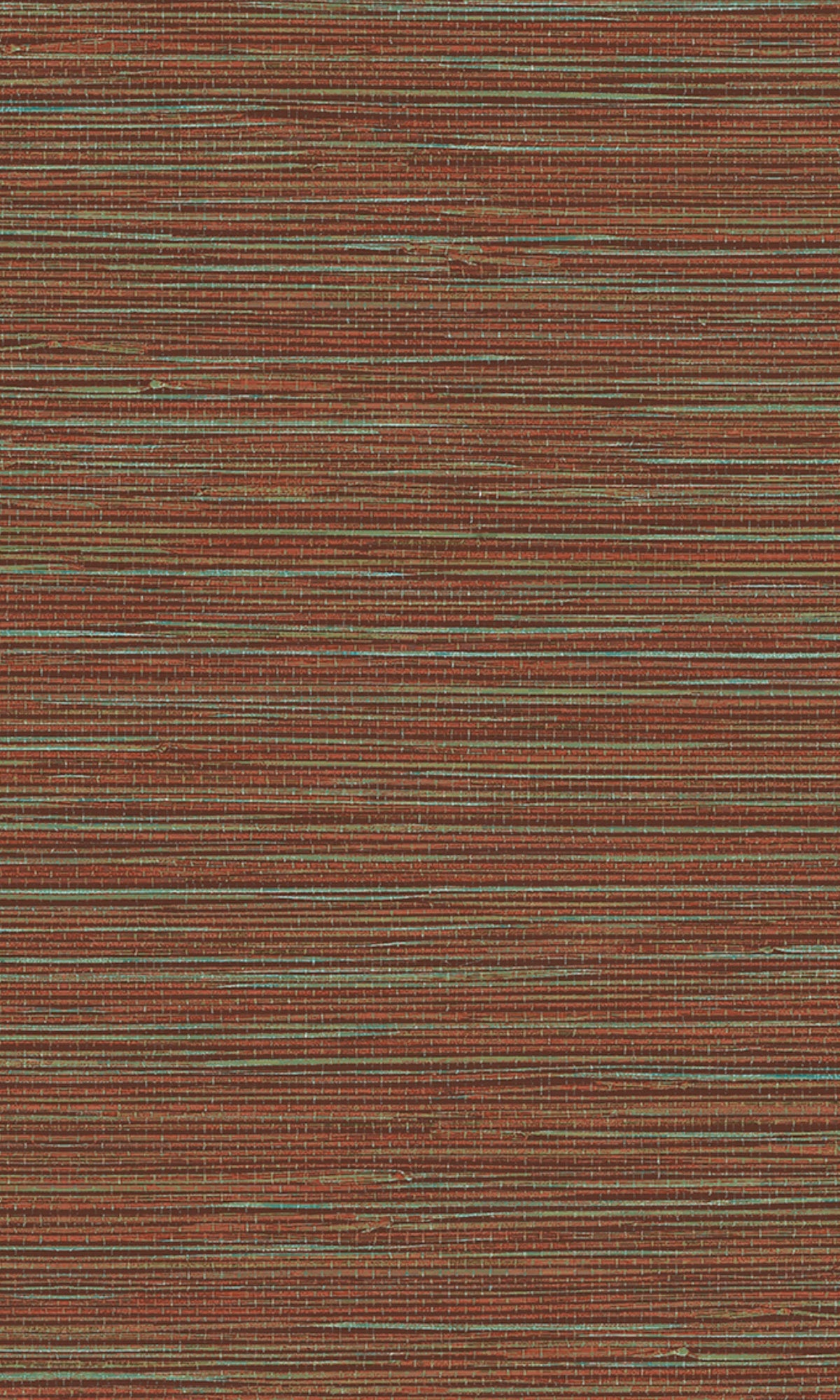 Rust & Green Textured Grasscloth Wallpaper R8232