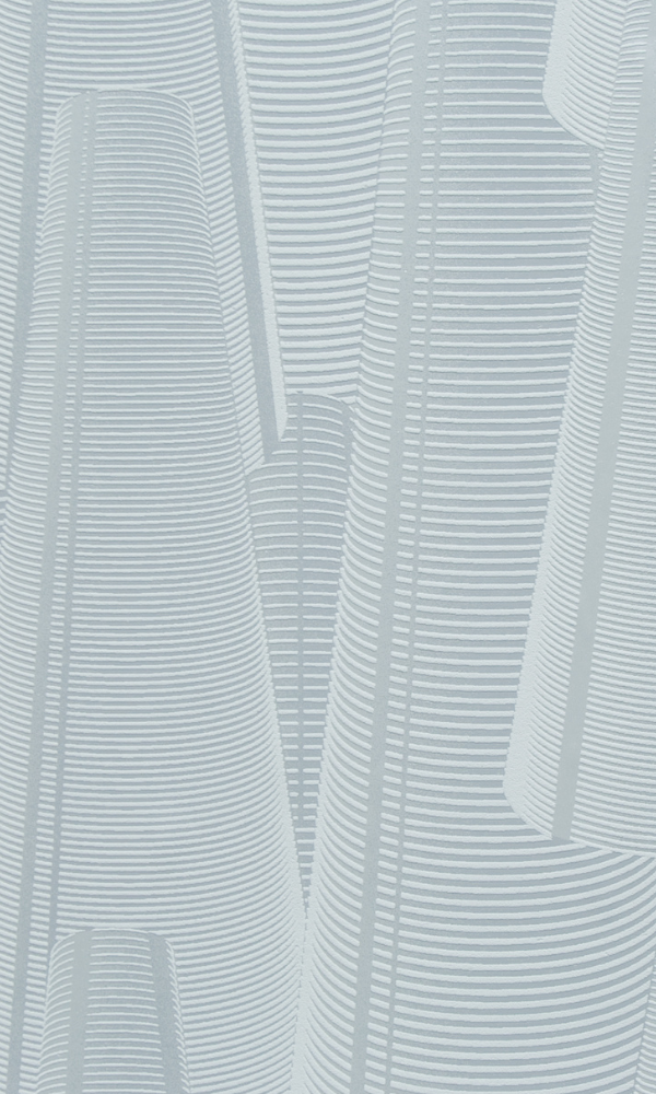 Silver Cone Geometric Wallpaper R2294